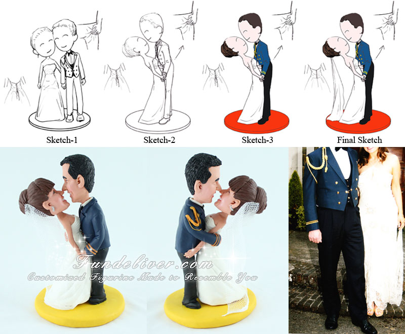 comical wedding cake toppers